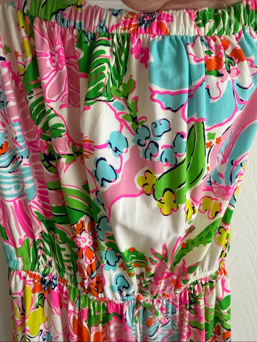 Lilly Pulitzer Pink Multi Floral Maxi One-Piece - Picture 3 of 5